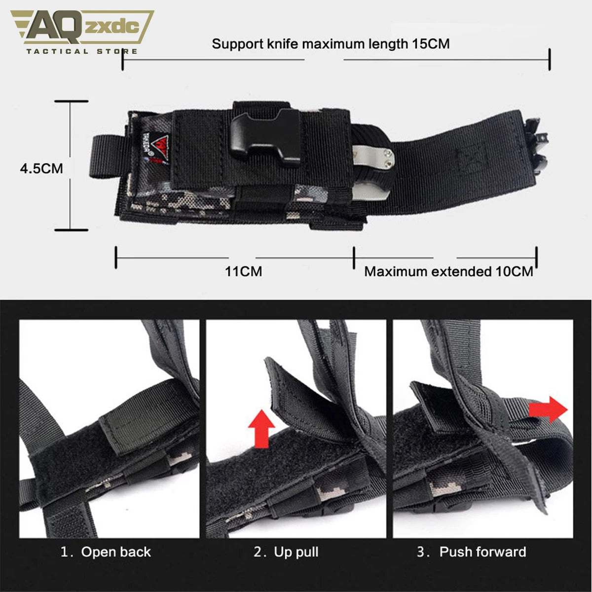 Multifunction Tactical Magazine Pouch Baton Tool Bags Molle Tactical Pouches Mag Holster Buckle for Tactical Vest Combat Belt