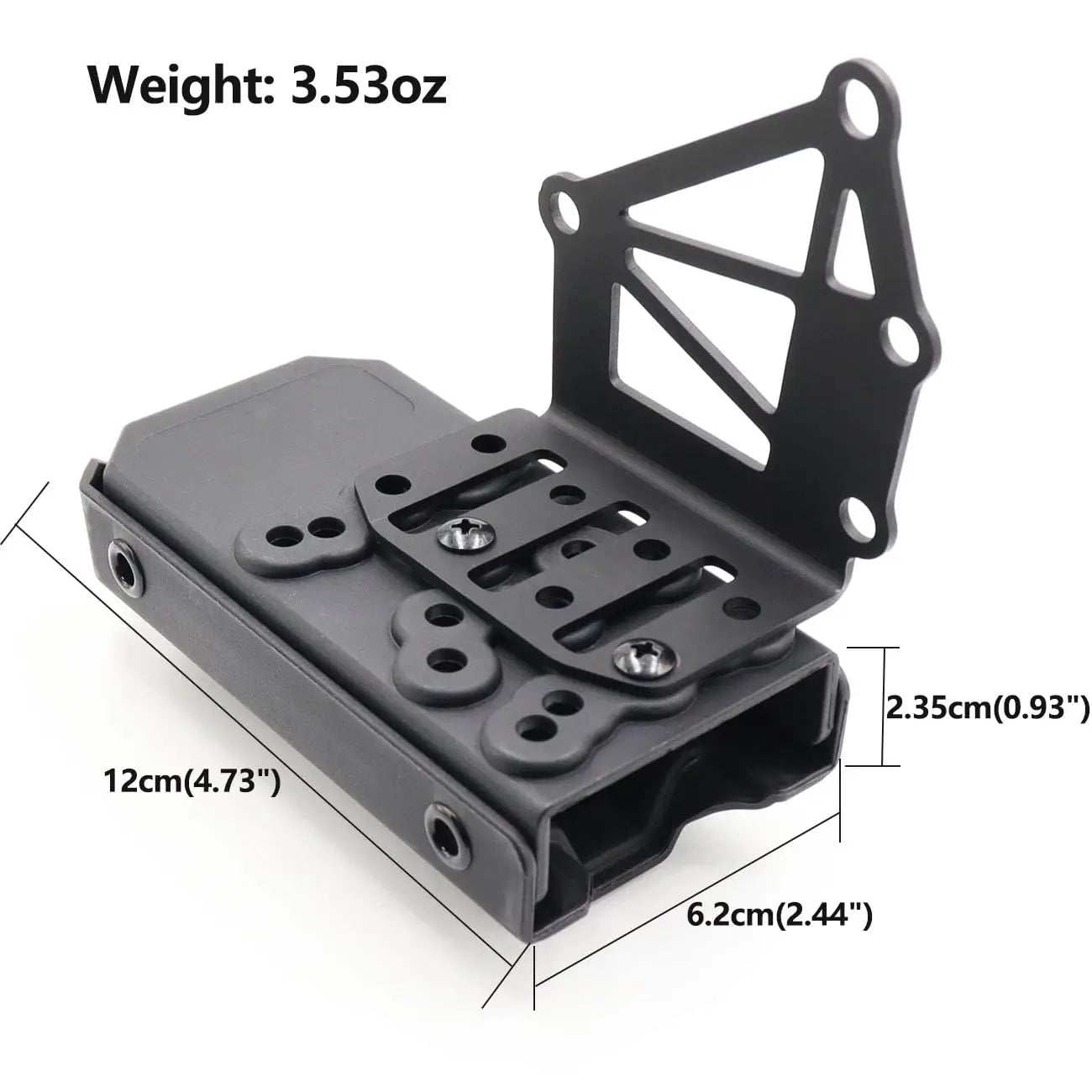 AQzxdc Tactical Tourniquet Holder for Gun Holster Adapter Mount Aluminum, QLS Police Gear Accessories for 3-Hole Right Holster
