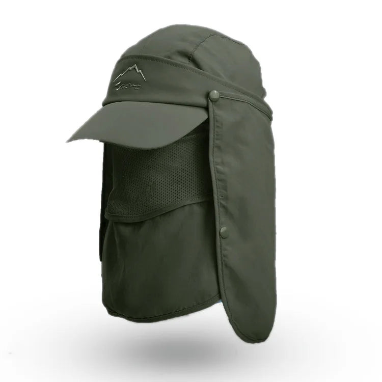 AQzxdc Unisex Adults Breathable Fishing Baseball Cap Multifunctional Quick Dry Sun Hat Outdoor Legionnaire Cap
