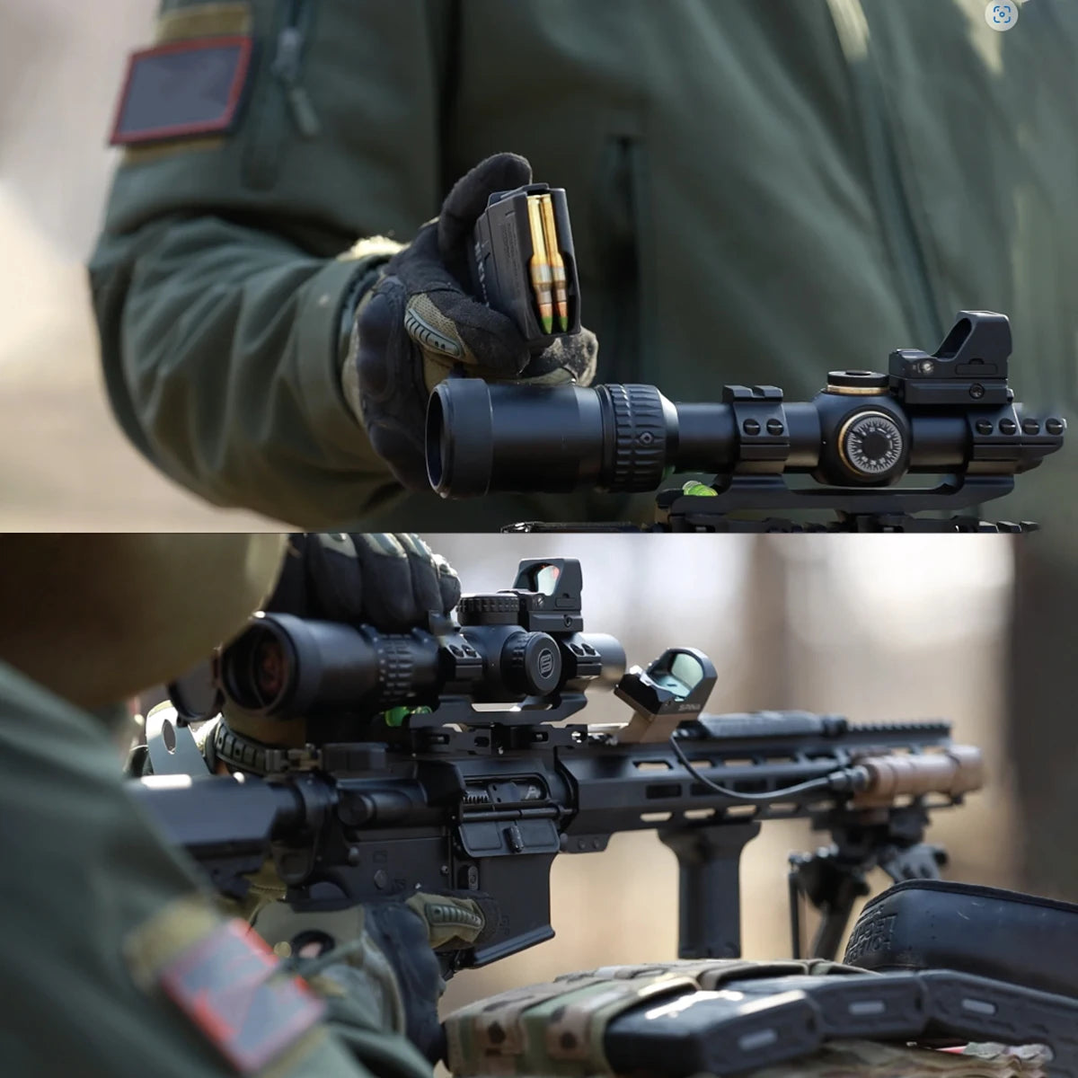 2.5-10X32 IR SF Compact Scope LPVO FMC 1/10 MIL Tactical Hunting Riflescope Lock Reset Sight Side Focus Illumina