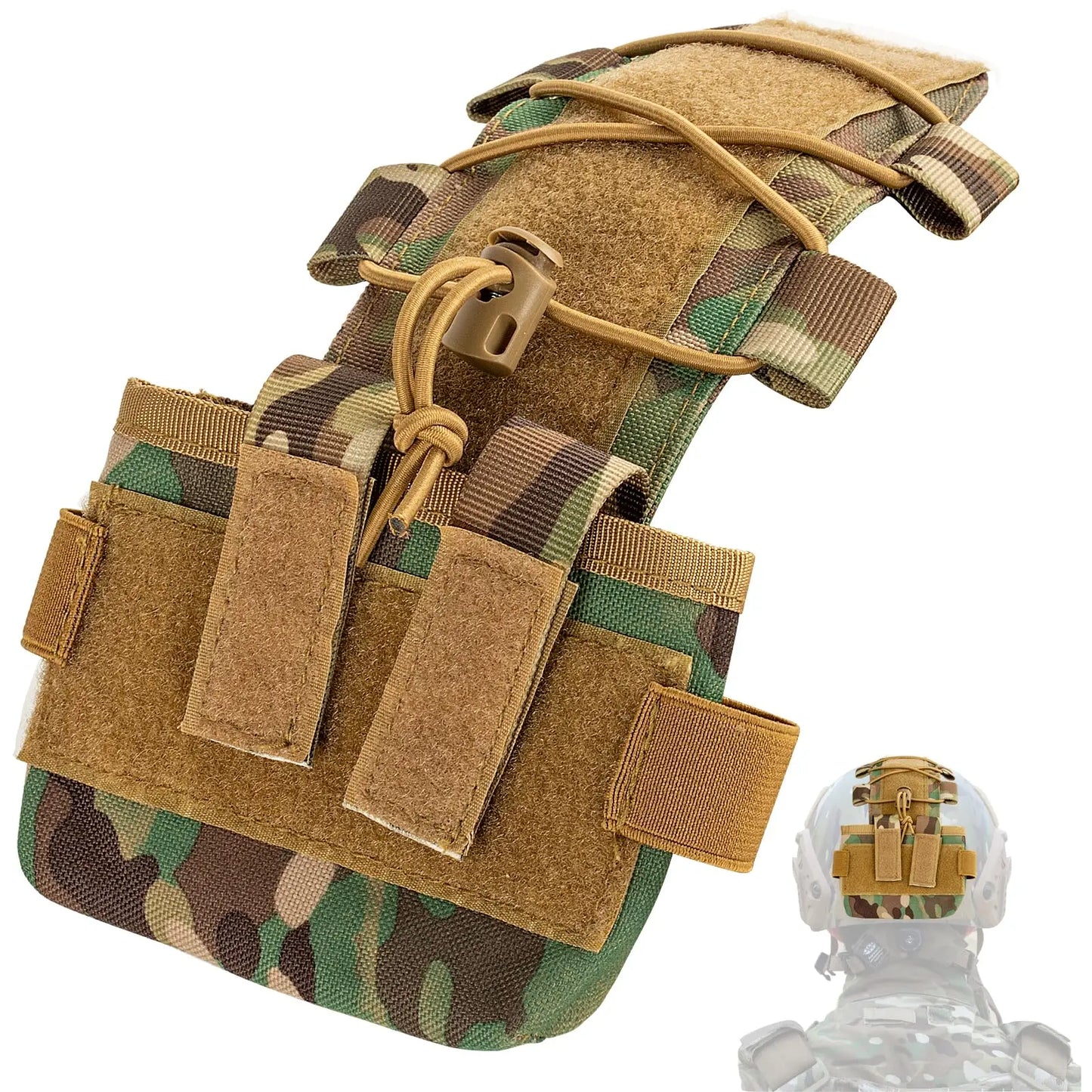 Tactical Helmet Battery Pouch Counterweight Pouch MK2 Helmet Battery Pack Balance Weight Bag for Airsoft Hunting Outdoor Sports
