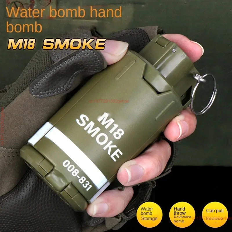 M18 Explosive Water Bomb Grenade Smoke Grenade Grenade Toy Boy Eating Chicken Grenade Model Simulation Children's Toy
