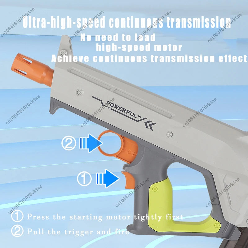 Children's electric high-speed continuous MP85C soft bullet gun can fire toy gun, boy's gift, outdoor combat assault rifle