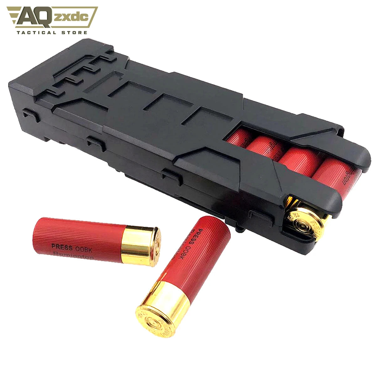 AQzxdc Tactical Quick-detachable Shotgun Magazine Box Airsoft Shot Holder For 12 Gauge Magazine Ammo Cartridge