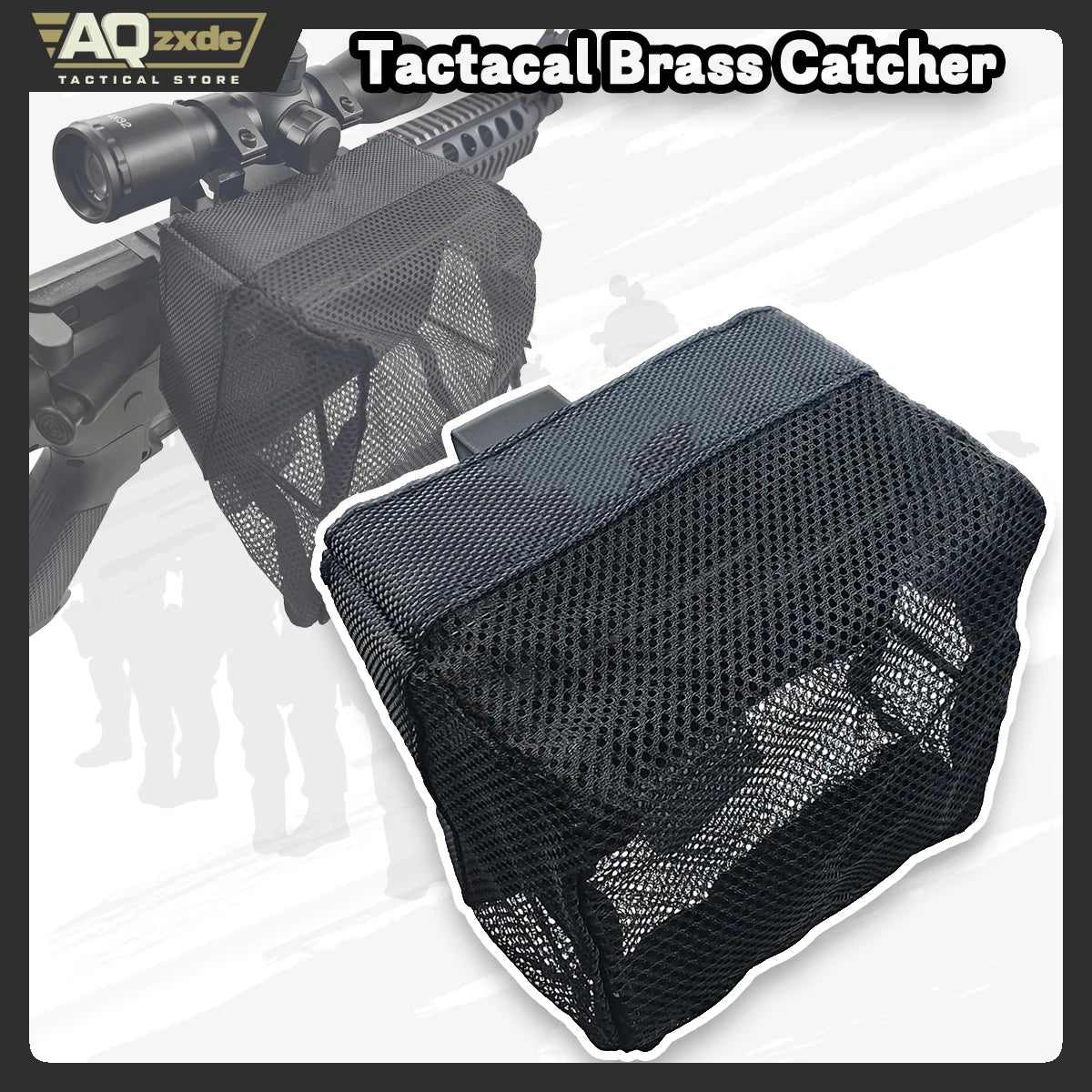 AQzxdc Brass Catcher Shell Catcher with 20MM Rail Mount and Heat Resistant Mesh More Durable More Light for Rifle Shooting