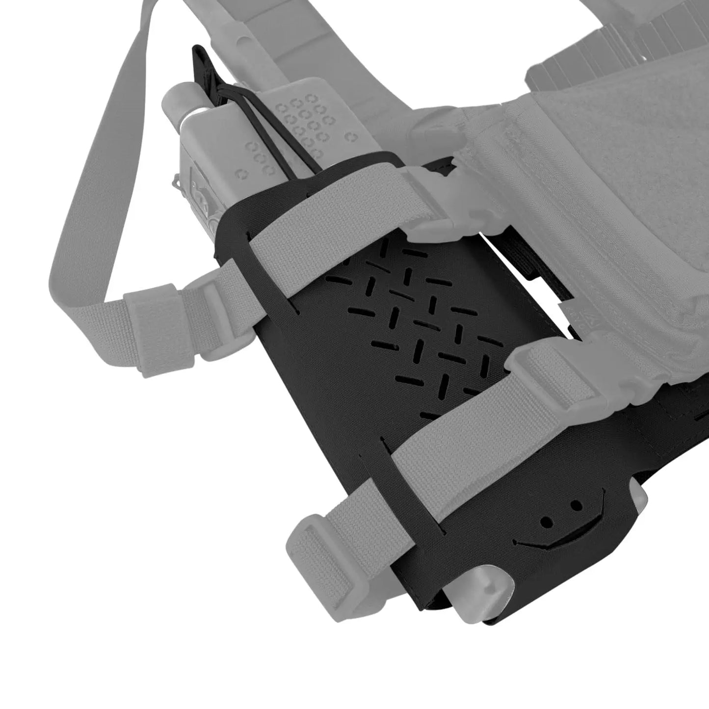 AQzxdc 2 Pcs Tactical Cummerbund Radio Pouch Magazine Holder Carrier Front Hook & Loop Quick Release