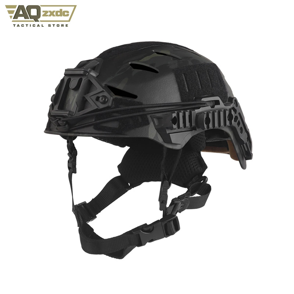 AQzxdc Tactical Paintball Breathable Training Helmet lightweight with FAST Team Wendy Helmet Liner Pad Chin Strap Airsoft Gear