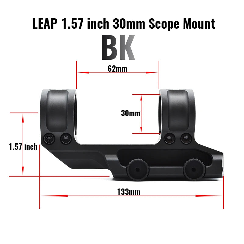 SCALAR Type LEAP 30mm / 34mm Riflescope Mount 1.54" / 1.93" Height 20mm Picatinny Rail Base Hunting and Airsoft Mount