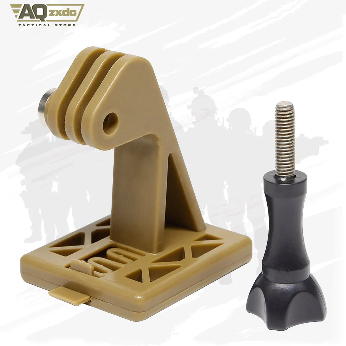 AQzxdc Tactical NVG Helmet Action Camera Mounting Base Bracket for Excavator ARM Mount NVG Helmet Accessories