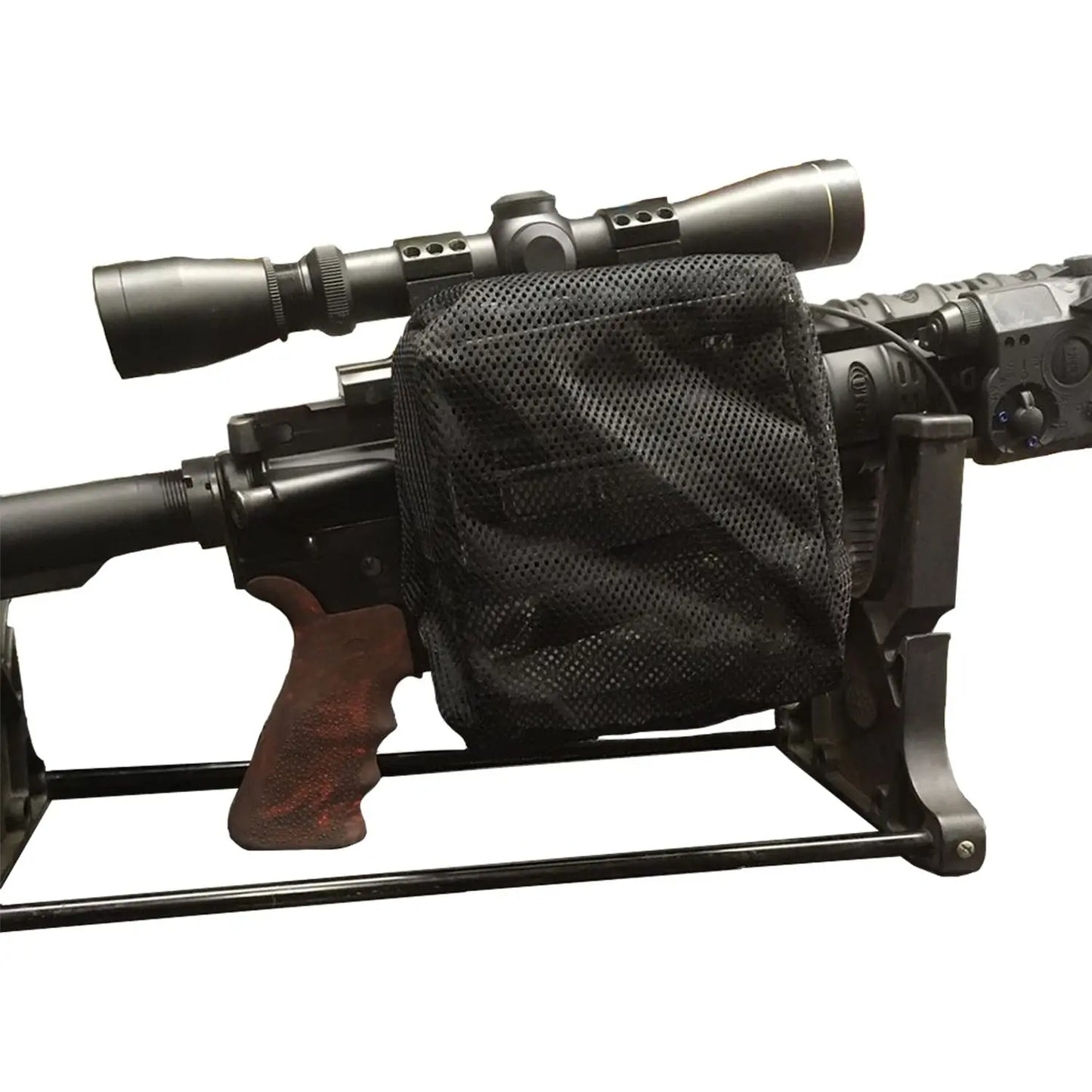 AQzxdc Brass Catcher Shell Catcher with 20MM Rail Mount and Heat Resistant Mesh More Durable More Light for Rifle Shooting