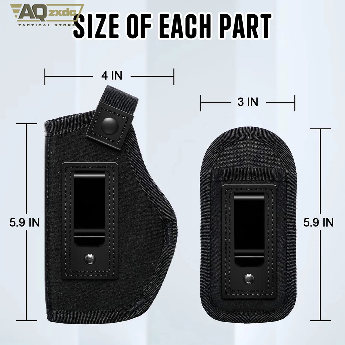 Universal Right and Left Handed IWB Belt Holster with Mag Pouch OEM Customizable Concealed Carry Tool Holsters for Men and Women