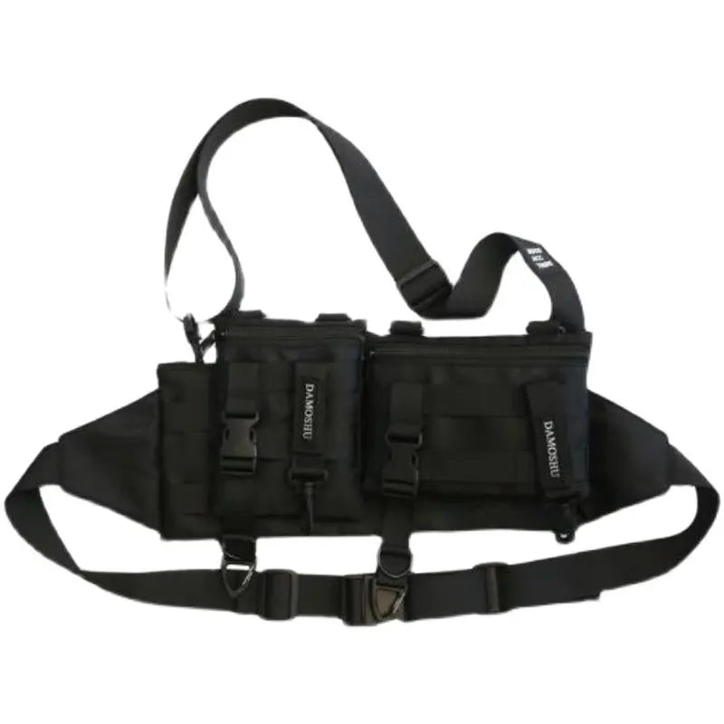 AQzxdc Tactical Techwear Hip Hop Detachable Combined Waist Bag, Multifunctional Crossbody Chest Bag Street Casual Fanny Pack
