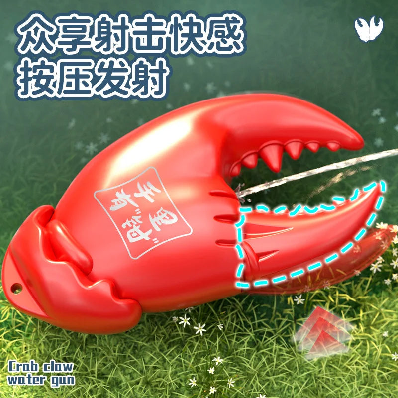 tiktok Internet celebrity crab tongs water gun trick toy can be launched and pressed water gun long-range boys water fights