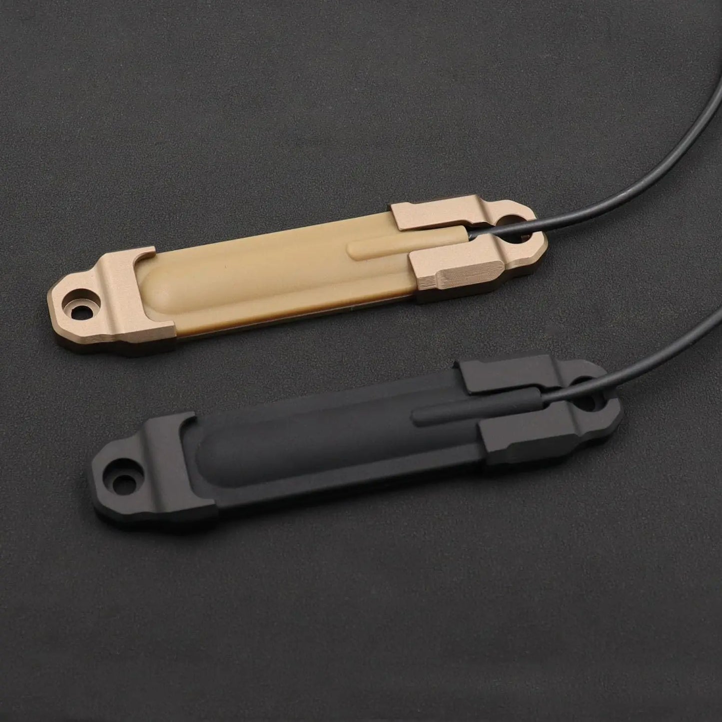 AQzxdc Tactical Mlok Pressure Switch Mount Plate for PEQ 15 Remote Tape Switch Mounting Aluminum