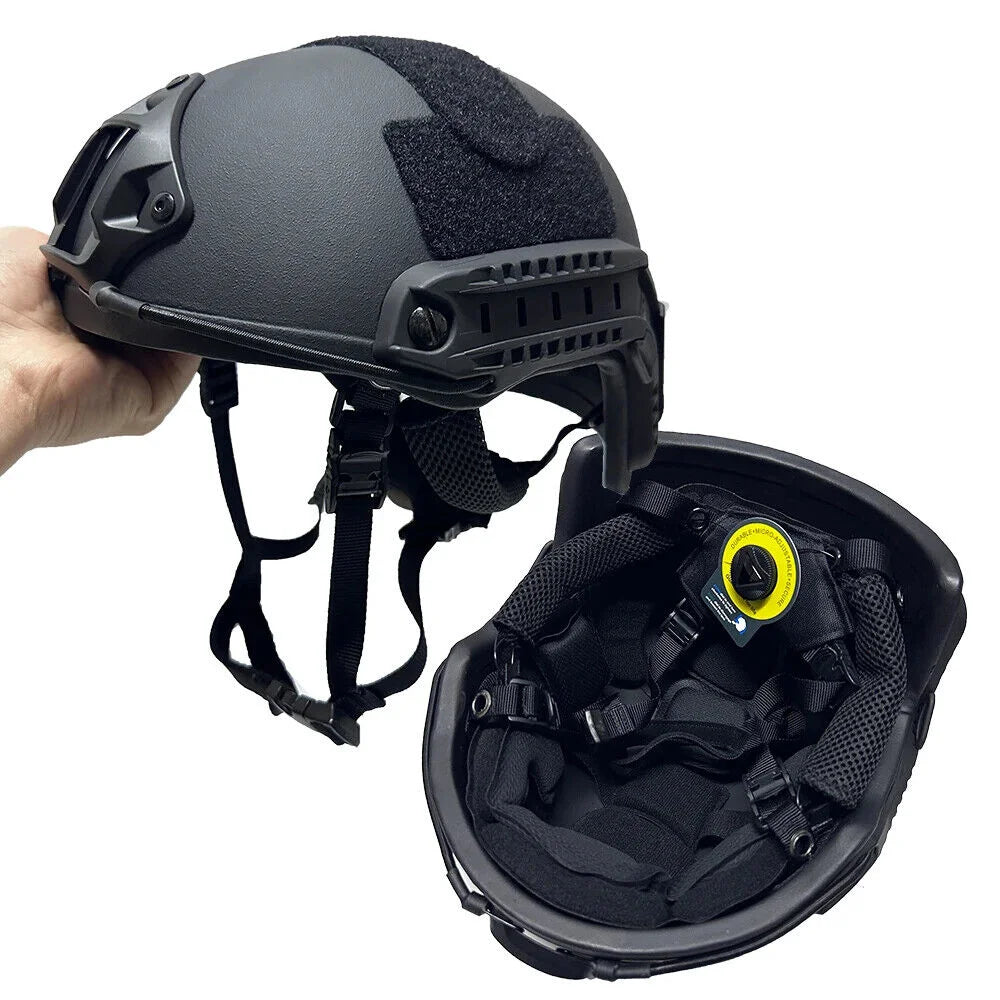AQzxdc Tactical FAST FRP Fiberglass Tactical Helmet With Wendy Style Adjustable Straps and Memory Pads Helmet Accessories