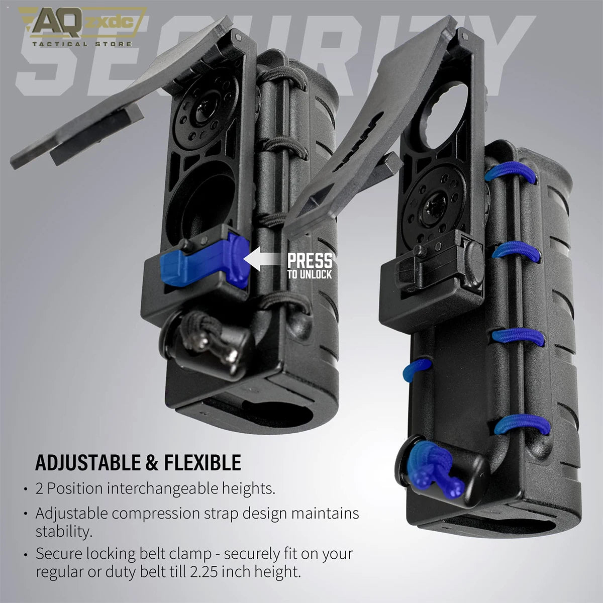 AQzxdc Police Molle Handcuff Holster with OC Spray Holster for Duty Belt Fit Asp Handcuff Tactical Pepper Spray Holster