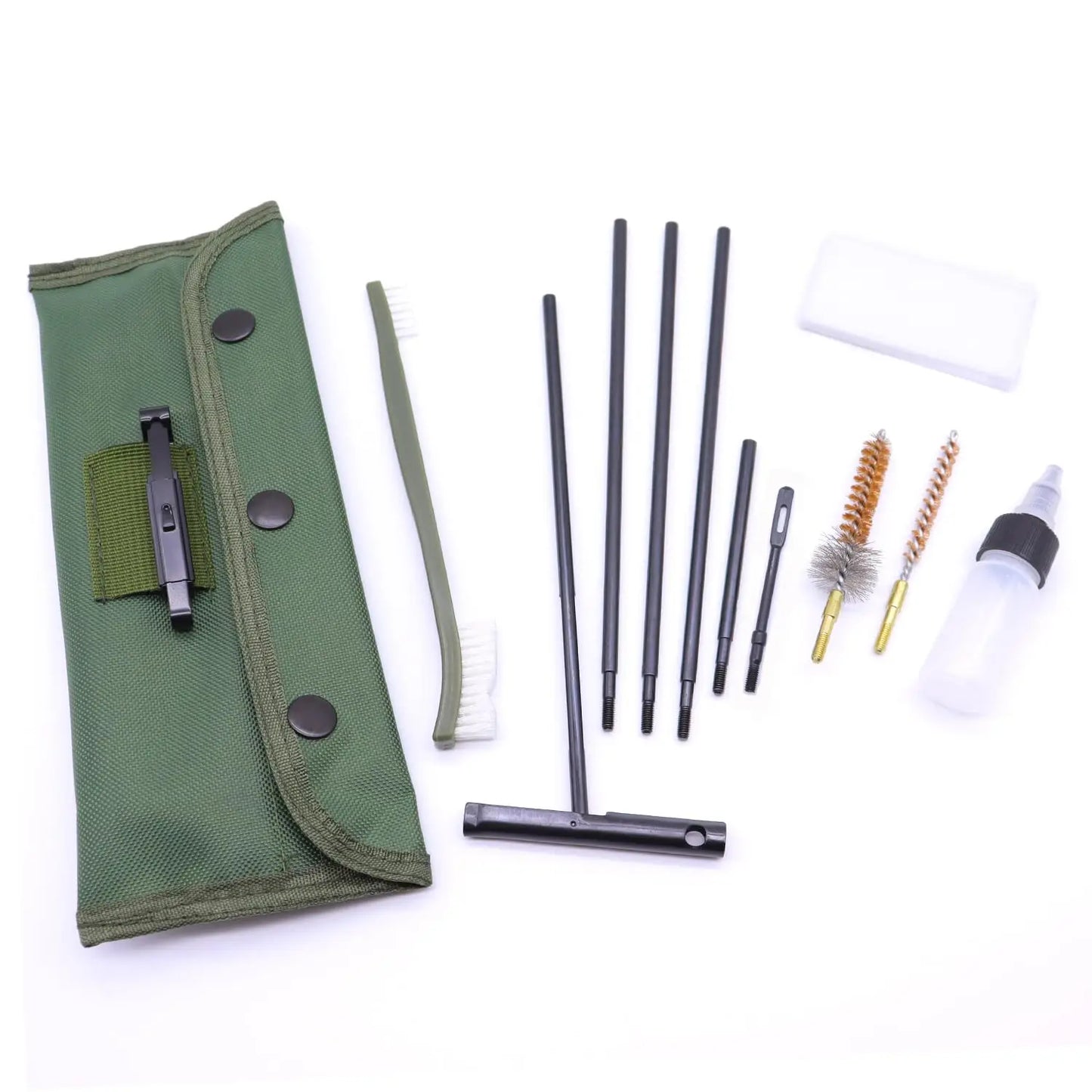 Cleaning Kit Set Cleaning Kits Portable Clean Kit Supplies for 5.56mm/ .223/ .22 Cal Compact Rifle Gun Cleaning Kit