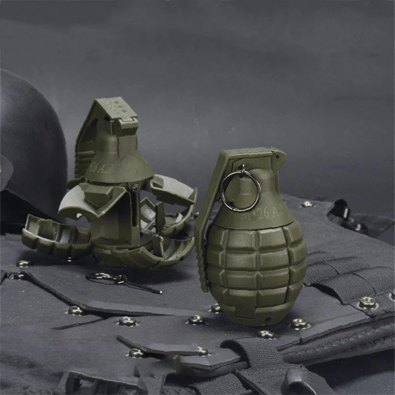AQzxdc 2pcs Airsoft Grenade Model, Tactical Smoke Grenade Model, M67 Burst Grenade, Various Airsoft Grenade Models