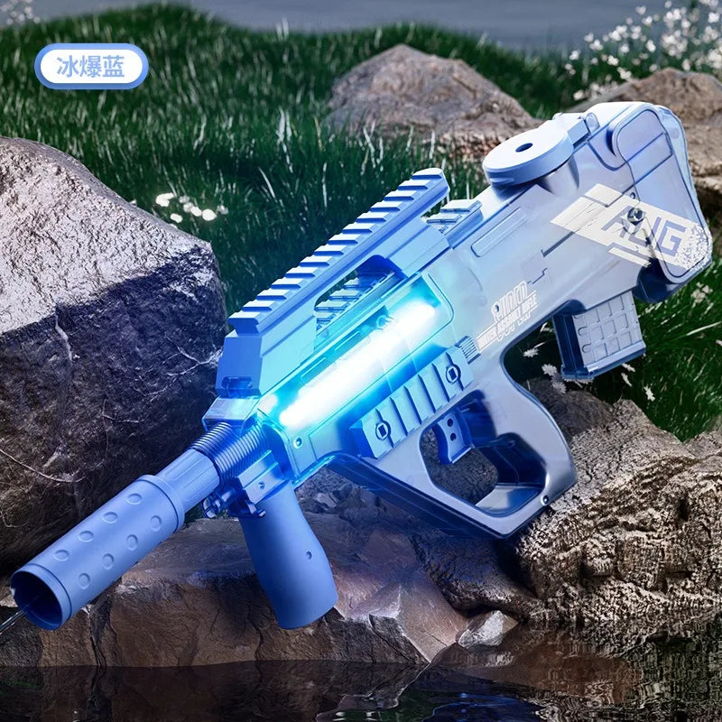 UZI P90 Electric Water Gun Pistol Summer Outdoor Pool Water Gun Continuous Firing Water Fights for Adults Kids