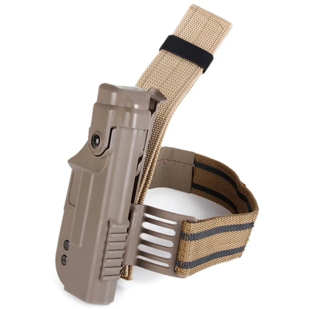 AQzxdc Tactical Hunting Military G1ock Holster Right Hand Drop Leg Thigh Lock Pistol Holster for G1ock 17 18 19 22
