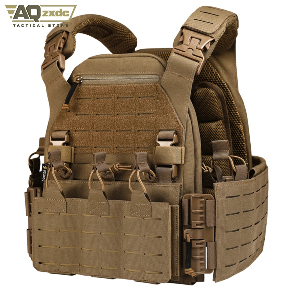 Tactical GBRS LBT V2 Lightweight Tactical Plate Carrier with Molle Quick Release Protective Vest for Outdoor Paintball Game