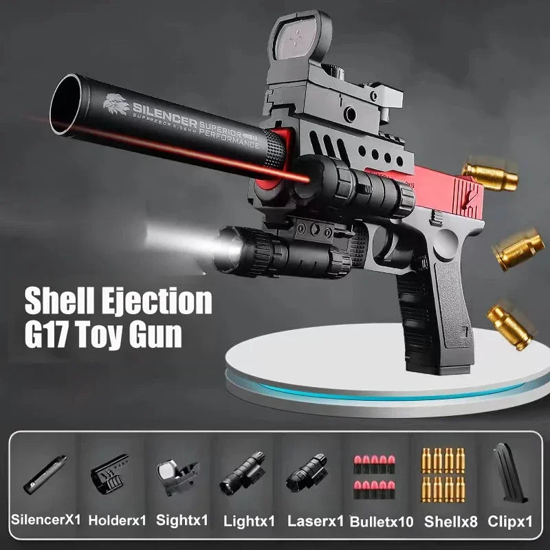 Shell Ejection Desert eagle Pistol Airsoft Blaster Gun Soft Bullet Toy Gun CS Shooting Weapons for Kids