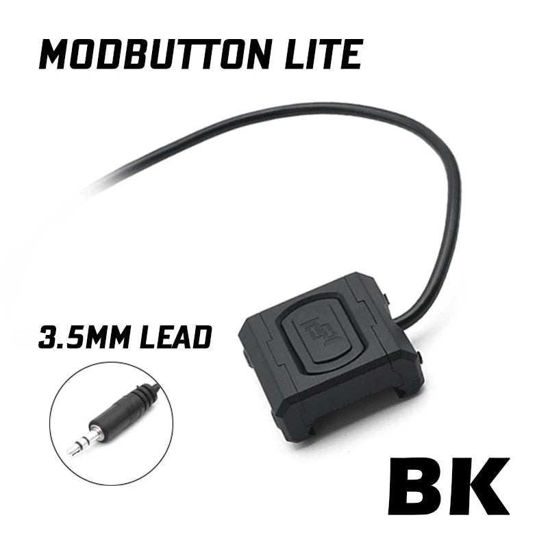 ModButton Lite Tactical Flashlight Mini Switch Mlok Keymod Pic Picatinny rail M600 M300 PEQ DBAL SF Plug