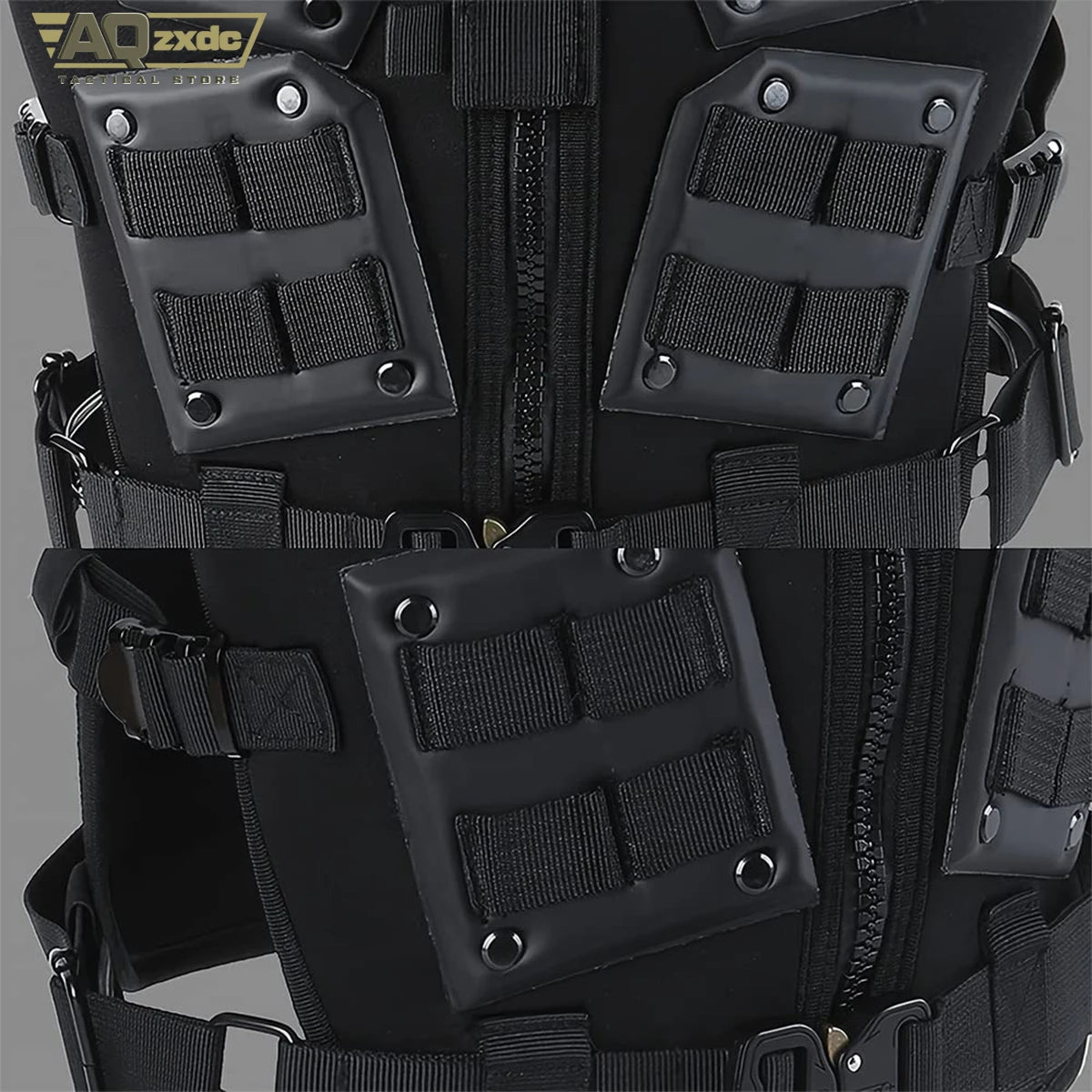 Tactical Airsoft Vest Body Armour Vest Molle Chest Protector Adjustable for Paintball CS Game for Men Airsoft Vest