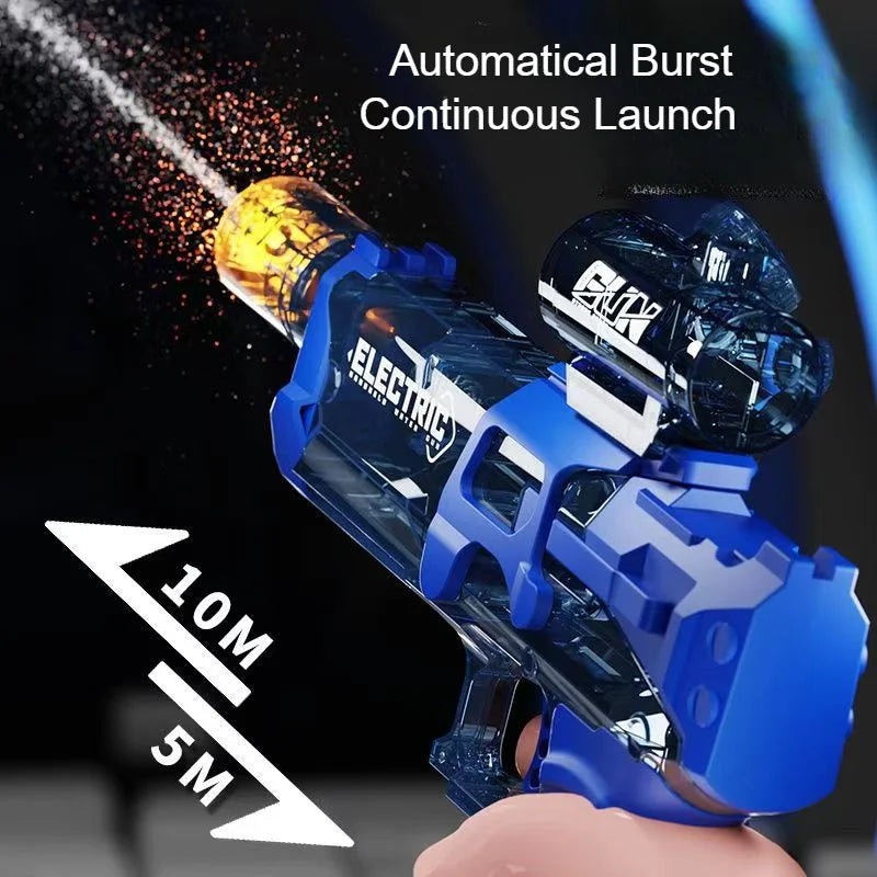 Electric Water Gun Cool Light Full Automatic Water Spray Gun Summer Toy Pistol Sports Entertainment Children Gifts