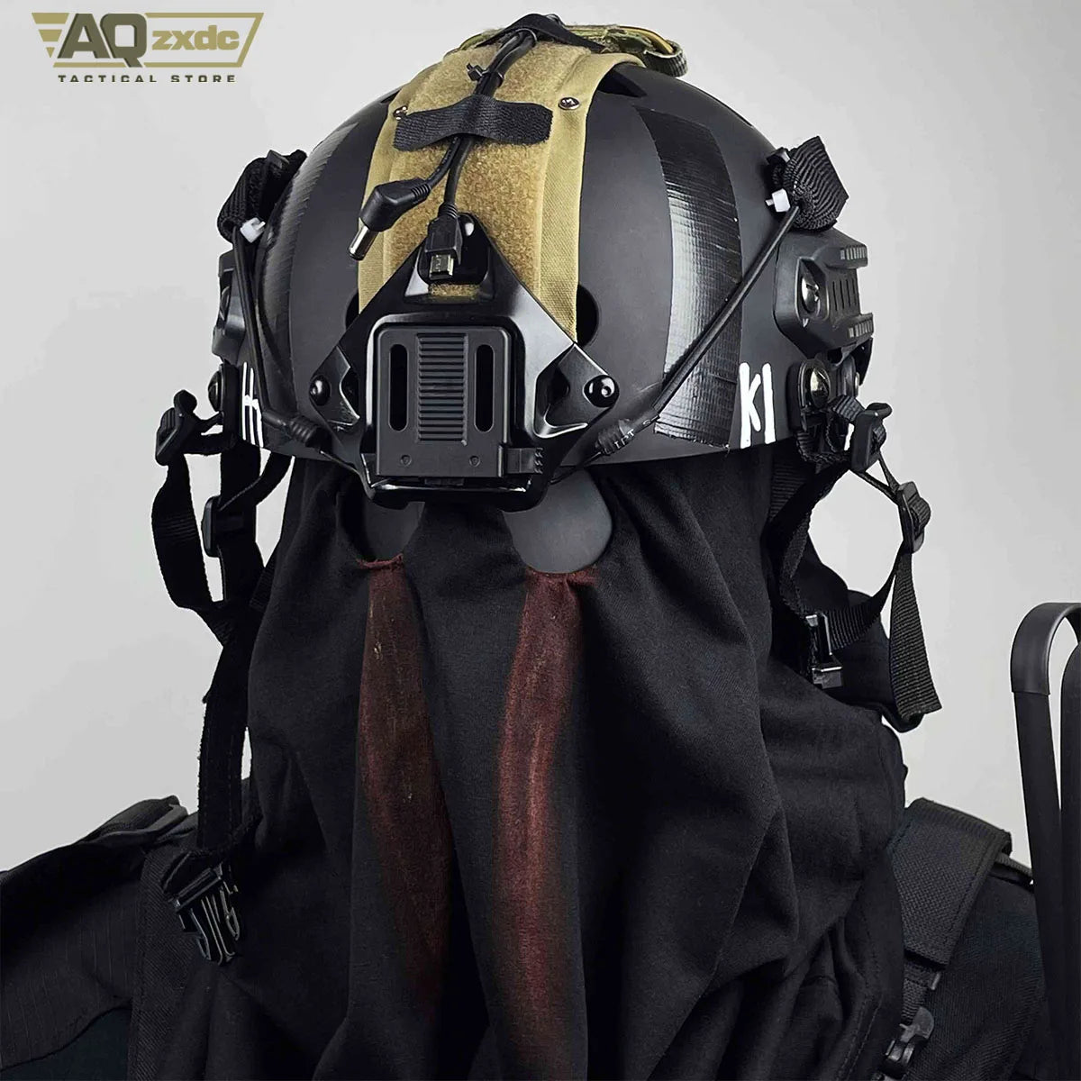 AQzxdc Tactical Cod Koenig Full Set of Restored Tactical Gear, Call of Duty 19 Koing Helmet Vest Pants for Airsoft Cosplay Game