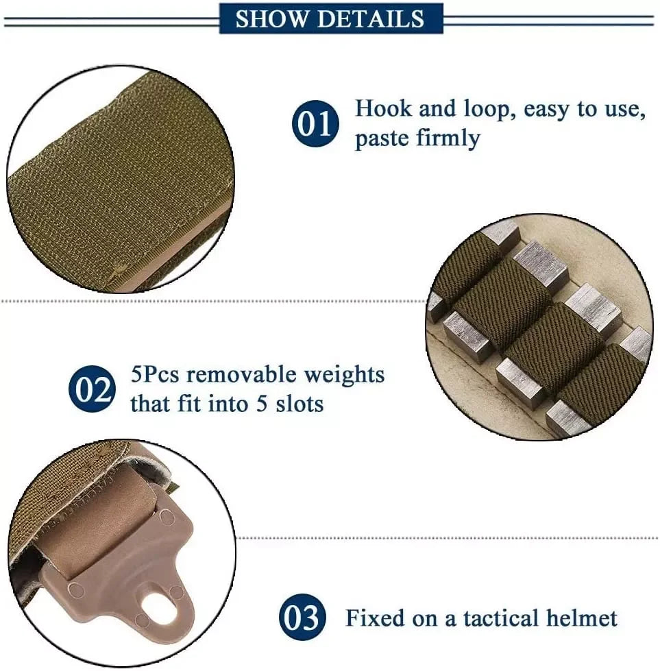 AQzxdc Fast BJ PJ MH Tactical Helmets Accessories Helmet Counter Balance Weight Bag Tactical Helmet Counterweight Pouch