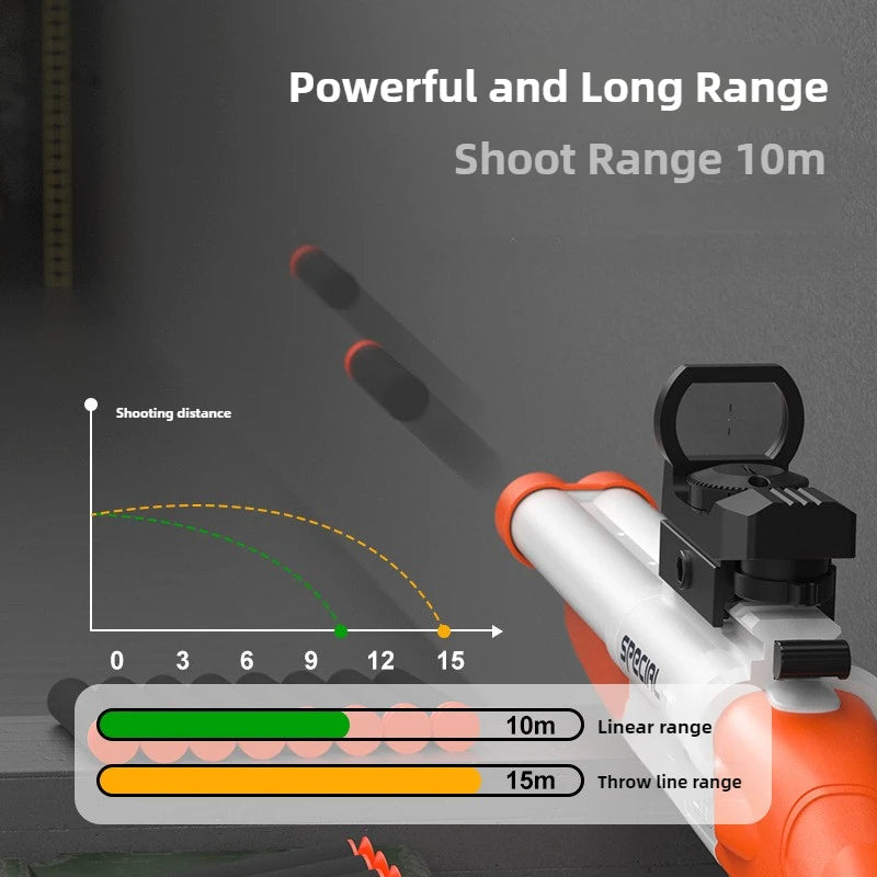 S686 Double Barreled Rifle Long Toy Gun Airsoft Launcher Dual Soft Bullets Outdoor Sports Game Shot Gun Weapon for Kids Gift