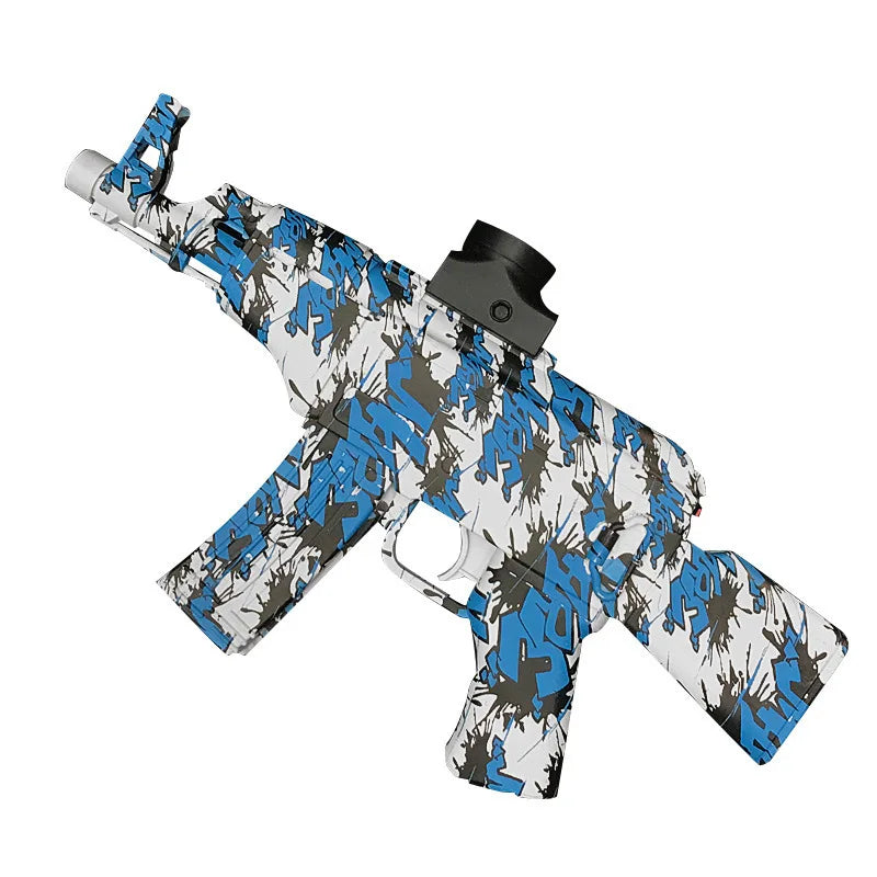 AK47 electric high-speed continuous shooting graffiti boy outdoor crystal toy gun