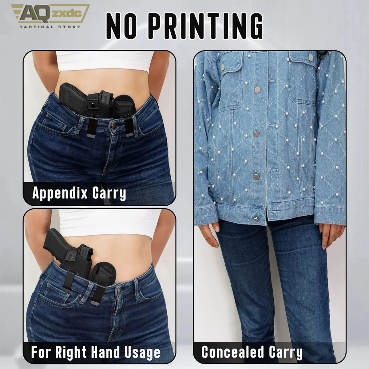 Universal Right and Left Handed IWB Belt Holster with Mag Pouch OEM Customizable Concealed Carry Tool Holsters for Men and Women