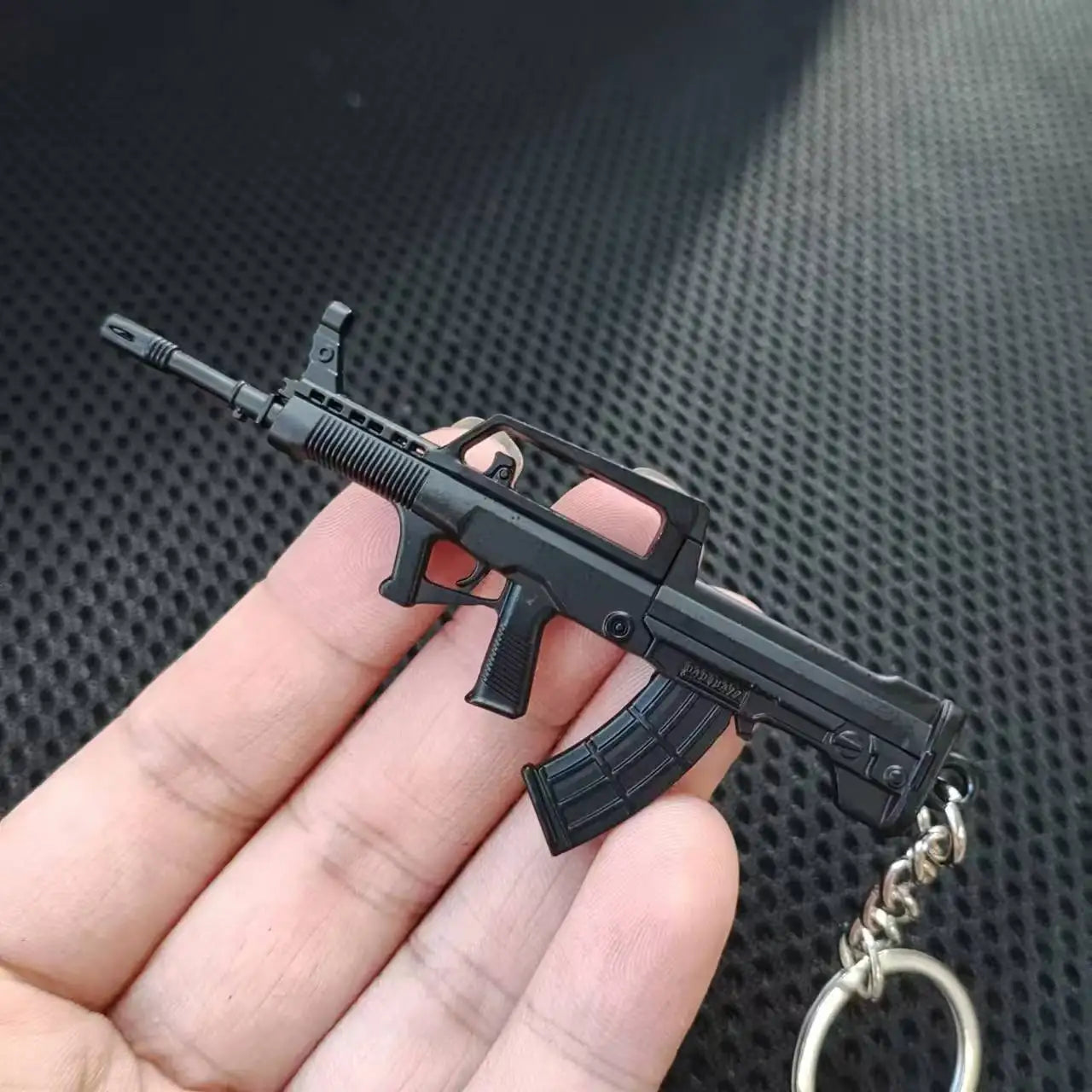 Miniature QBZ95 Rifle M1896 Pistol Model Alloy M7 G34 Toy Gun Keychain Bag Pendant Ornaments Children Toy Birthday Gift