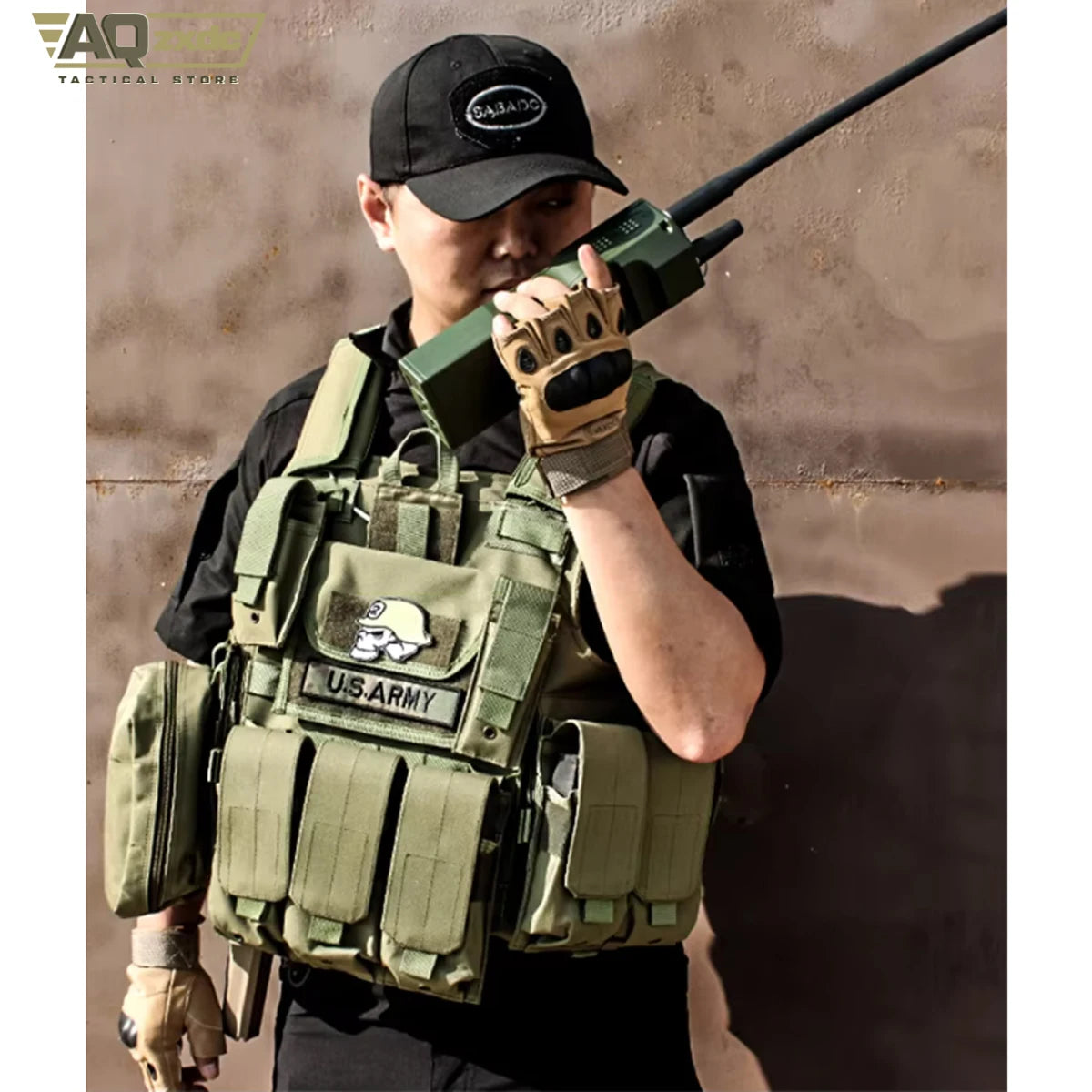 AQzxdc Outdoor Tactical Vest Molle Training Chalecos Tactico Combat Camouflage Plate Carrier Vest for Airsoft Paintball War Game