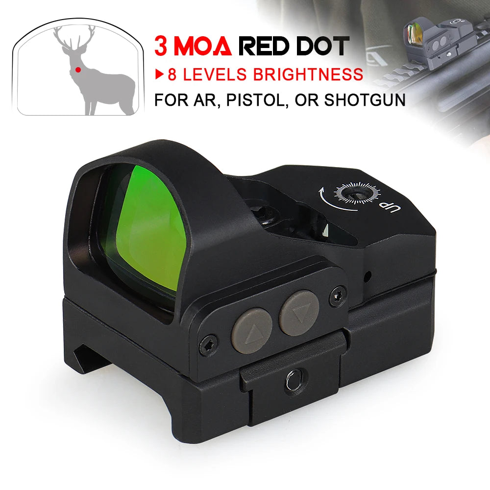 YSS Tactical 3 MOA Red Dot Sight Red Dot Scope 20mm rail for Real Hunting GZ20135