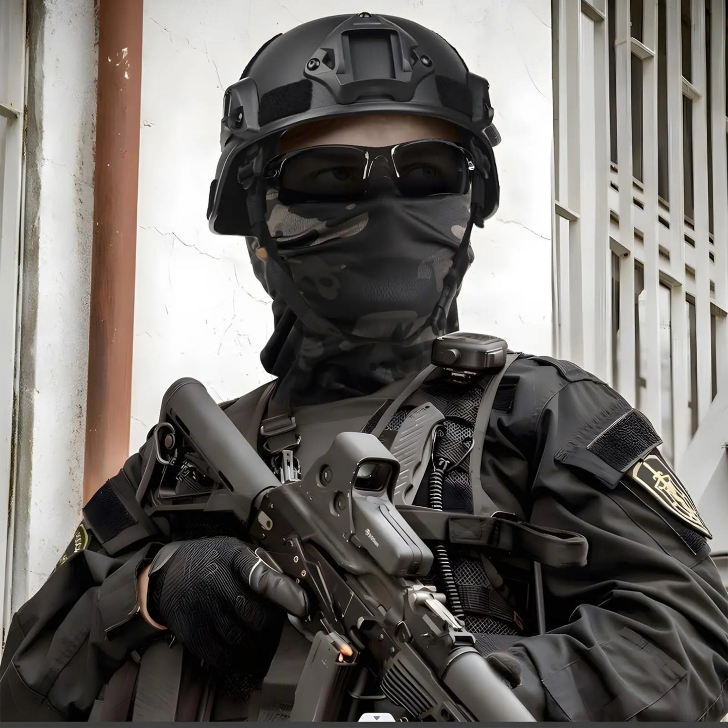 Airsoft Helmet Tactical Helmet,Airsoft Mask Mesh,Elastic Balaclava Mask, Anti Fog Airsoft Goggles, Tactical Full Face Protection