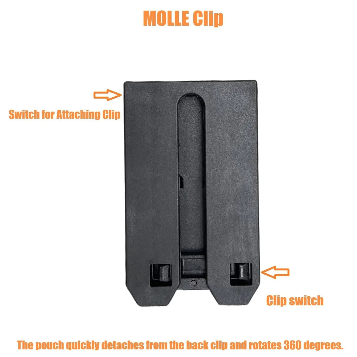 AQzxdc Open Top Handcuff Case Quick Release Cuff Holster Chain & Hinged Handcuff Holder Sheath Carrier for Duty Belt MOLLE Vest