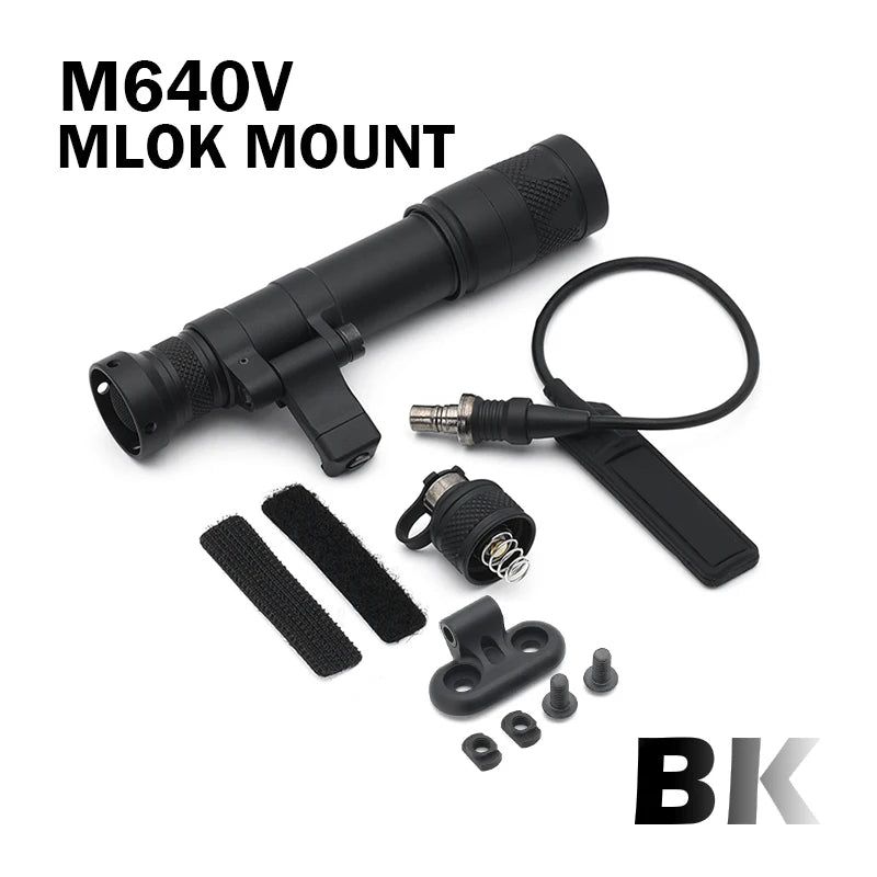 Tactical Airsoft SF M640 M640DF M340V Light Outdoor Rifle Flashlight Light LED Lanterna Fit 20mm Rail