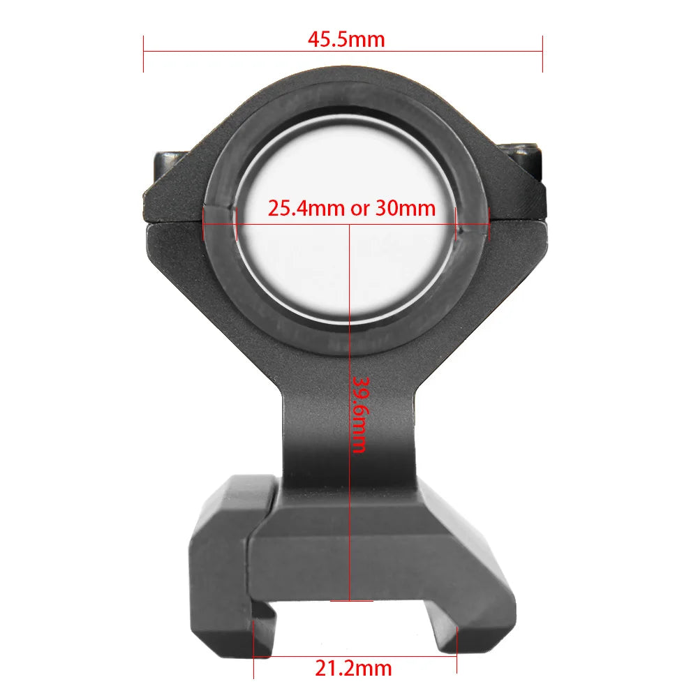 PPT Tactical aluminum Double Ring Rifle Scopes Mount 25.4mm-30mm fits 21.2mm rail gz240200