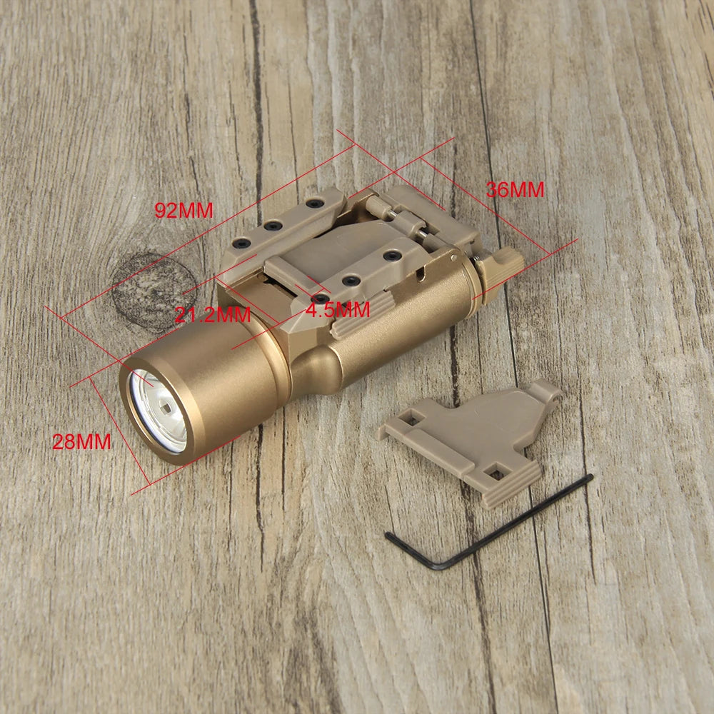 PPT Hunting airsoft accessories 300 lumens Flashlight QD Rail X300 Ultra LED Light Flashlight for Hunting Outdoor gs15-0026