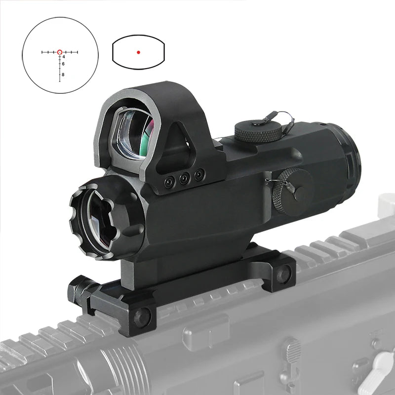 PPT 3X Hunting Scope 3x Prism Tactical Sight with Ballistic CQ Reticle HAMR 4x24 Riflescope Sniper Scope Airsoft Air Guns 1-0309