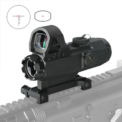PPT 3X Hunting Scope 3x Prism Tactical Sight with Ballistic CQ Reticle HAMR 4x24 Riflescope Sniper Scope Airsoft Air Guns 1-0309