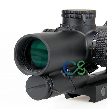 FFP Scope 1-6X24 Cross Concentric Rifle Hunting Riflescope Tactical Optical Sight Illuminated R&G Rifle Sniper Scope gs1-0340