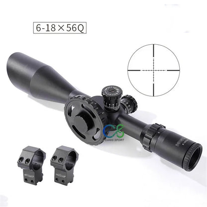 Shooter Rifle Scopes ST 6-18X56FFP Riflescope Side Focus Black 30mm Tube Diameter Military Shooting Scope gs1-0355