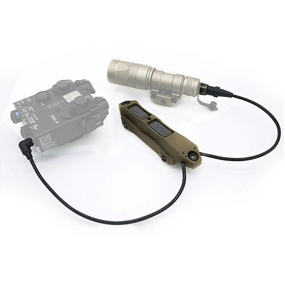 Dual Remote Switch For Surefire / DBAL-A2 Two Plugs for Flashlight and PEQ are Integrated gz330234
