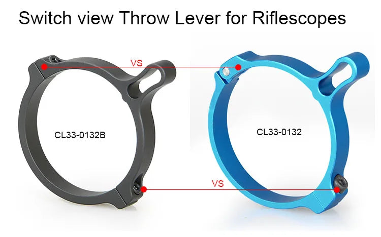 E.T Dragon Tactical 42mm Switch view Throw Lever adjust scope mount for rifle scope accessories gz330132b