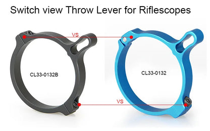 E.T Dragon Tactical 42mm Switch view Throw Lever adjust scope mount for rifle scope accessories gz330132b