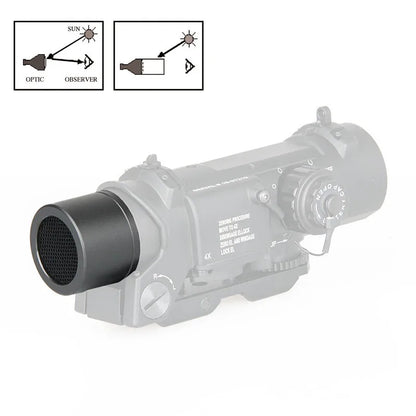 Hunting airsoft accessories Tactical BK Color Metal Mesh Scope Protector For DR 1X-4X Scope gs33-0197